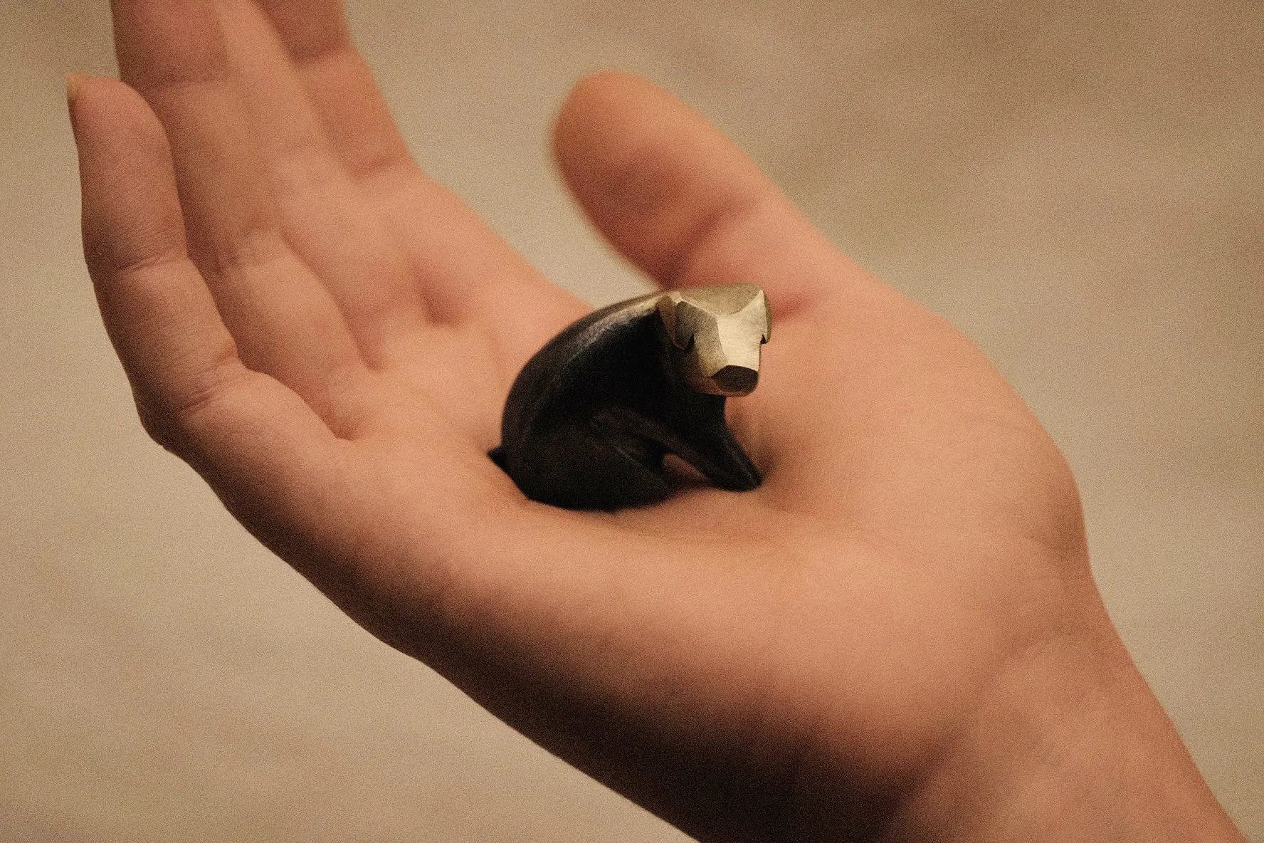 Pip, held in the hand
